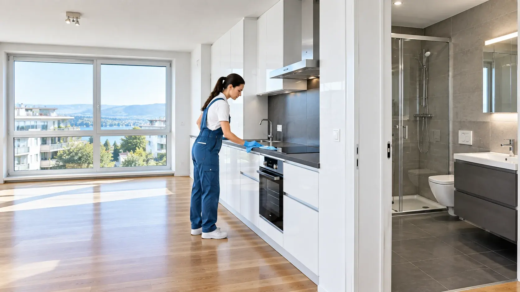 End of tenancy cleaning in Opfikon for landlord handover