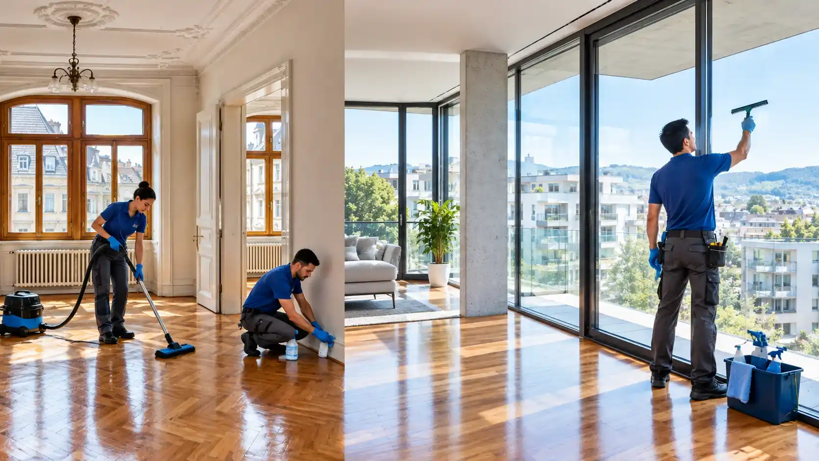 Move-out cleaning in Schlieren for Altbau and new-build apartments